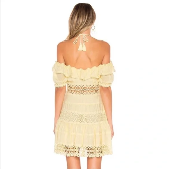 Free People Cruel Intensions Mini‎ Dress Lemon FLAW - Picture 3 of 9